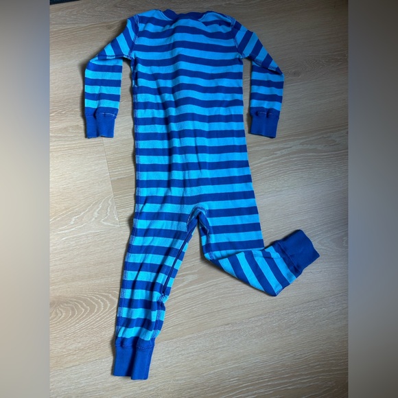 Hanna Andersson baby striped zip sleeper in blue - Picture 3 of 3